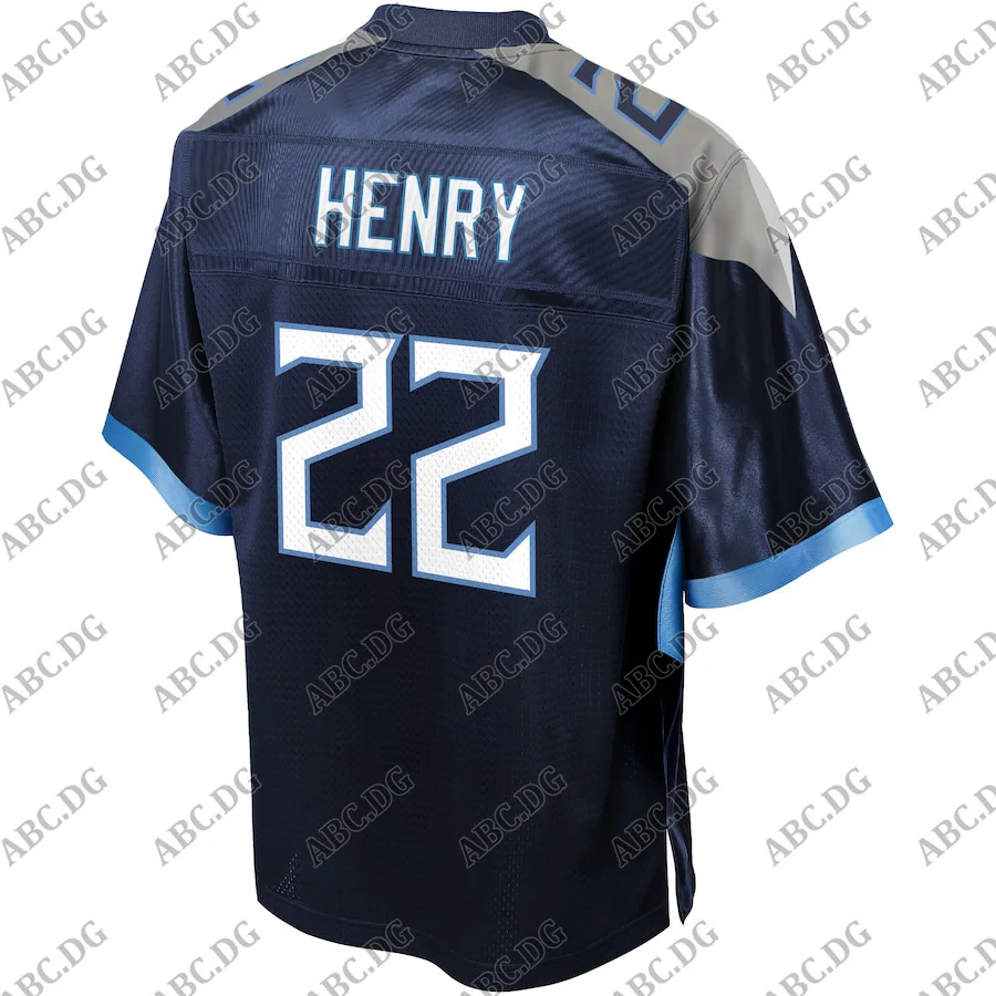 

Men Women Kid Youth Tennessee Derrick Henry Pro Line Navy Logo Player Jersey