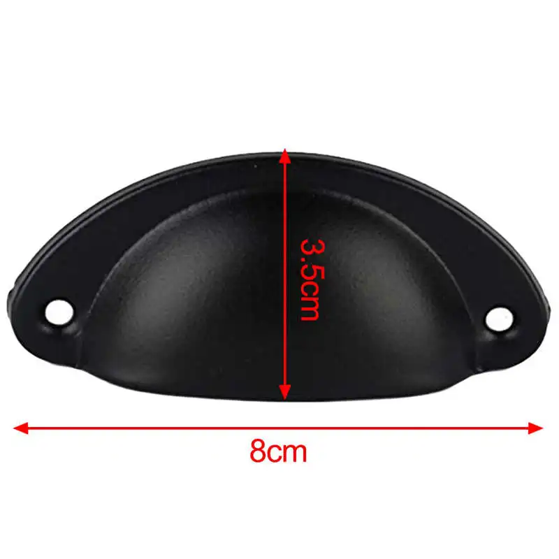 12 шт дверных ящиков шкафа железные чашки в виде раковины полукруглая ручка с