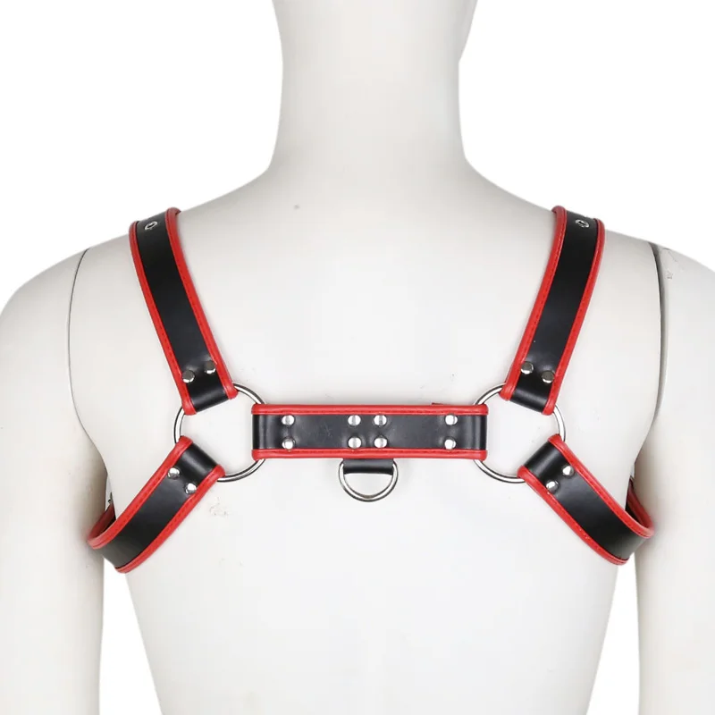 Мужское нижнее белье из искусственной кожи в стиле панк Готическая клетка для