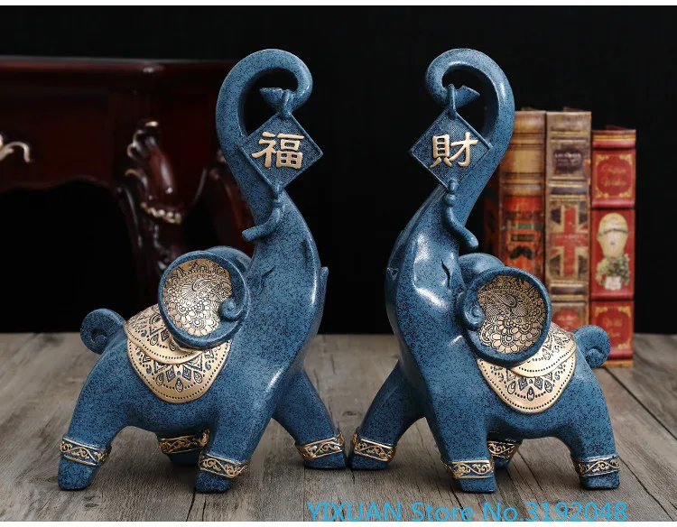 

Фортуна выглядит как пара европейских ремесел Фортуна слон украшения офиса винный шкаф крыльцо украшения 3 Цвета в наличии