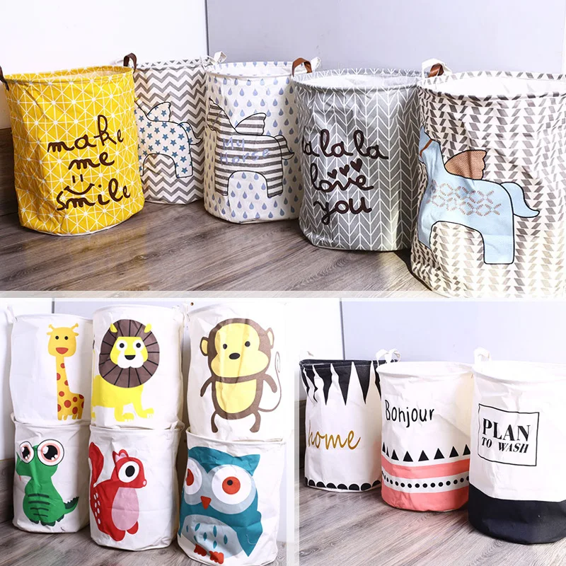 Складная корзина для белья сумка хранения одежды грязного детский держатель