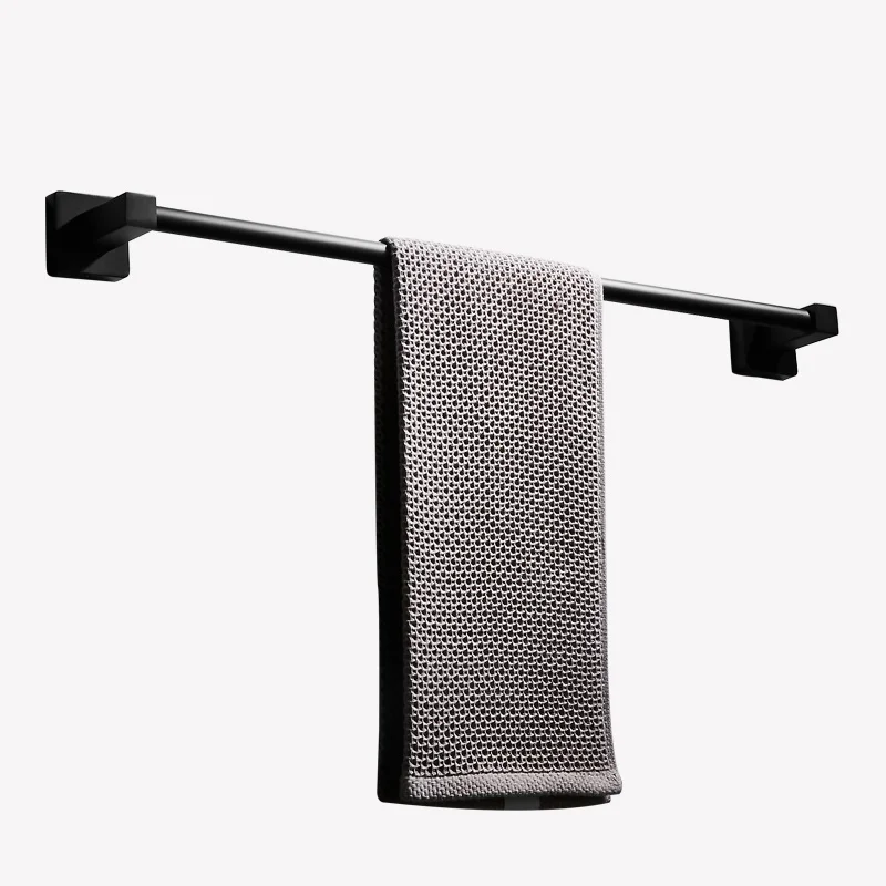 Стойка для полотенец в скандинавском стиле черная настенная вешалка ванной