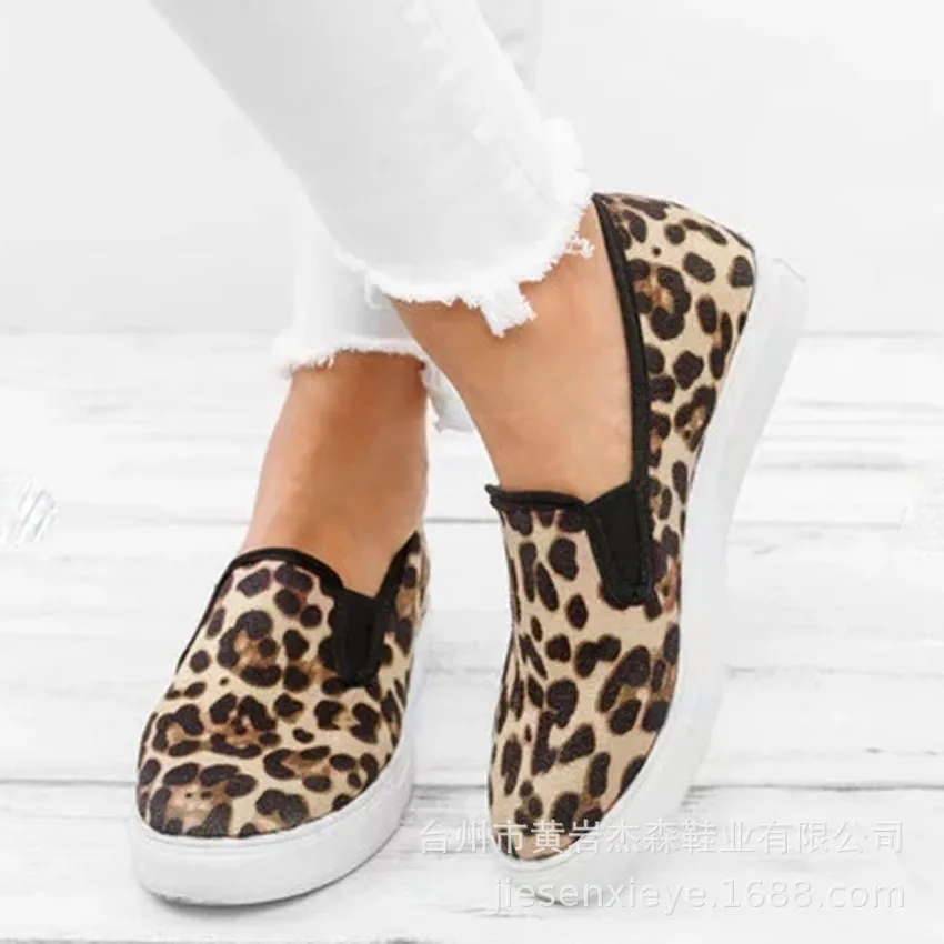 

Flats Fashion Leopard Women Casual Shoes Summer Flat Shoes Women Loafers Roman Shoes Sneakers Slip on Loafers Maggie's Walker