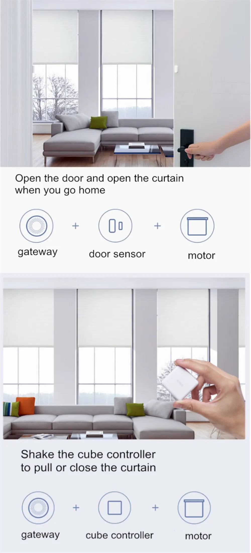 Aqara Роллинг мотор умный занавес Мотор Интеллектуальный Ti mi ng установка ZiGBee mi домашний смартфон приложение дистанционное управление