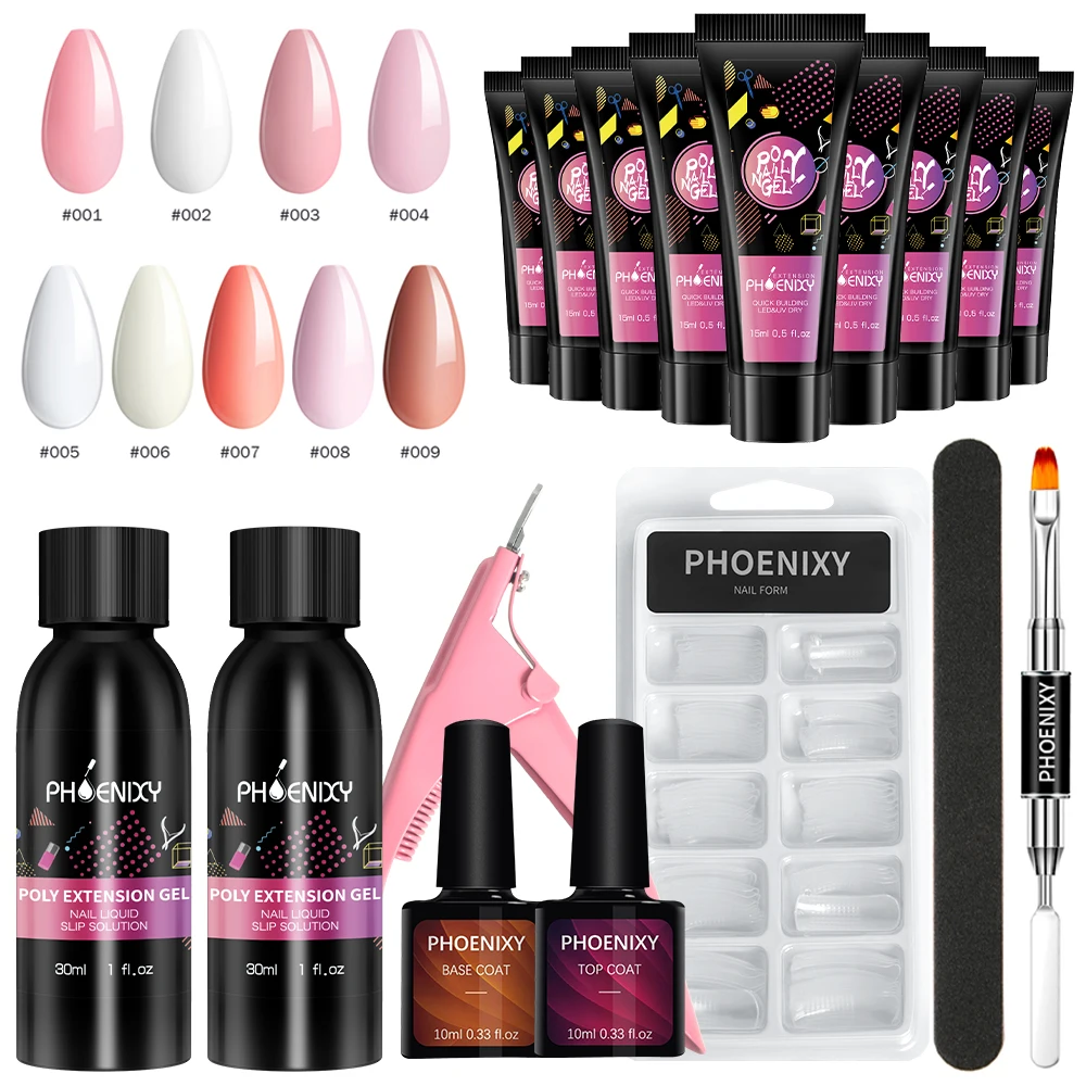 Набор акриловых гелевых ламп для ногтей полный комплект набор гель-лаков с