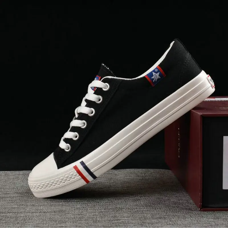 Кроссовки мужские холщовые дышащие плоская подошва Повседневная теннисная