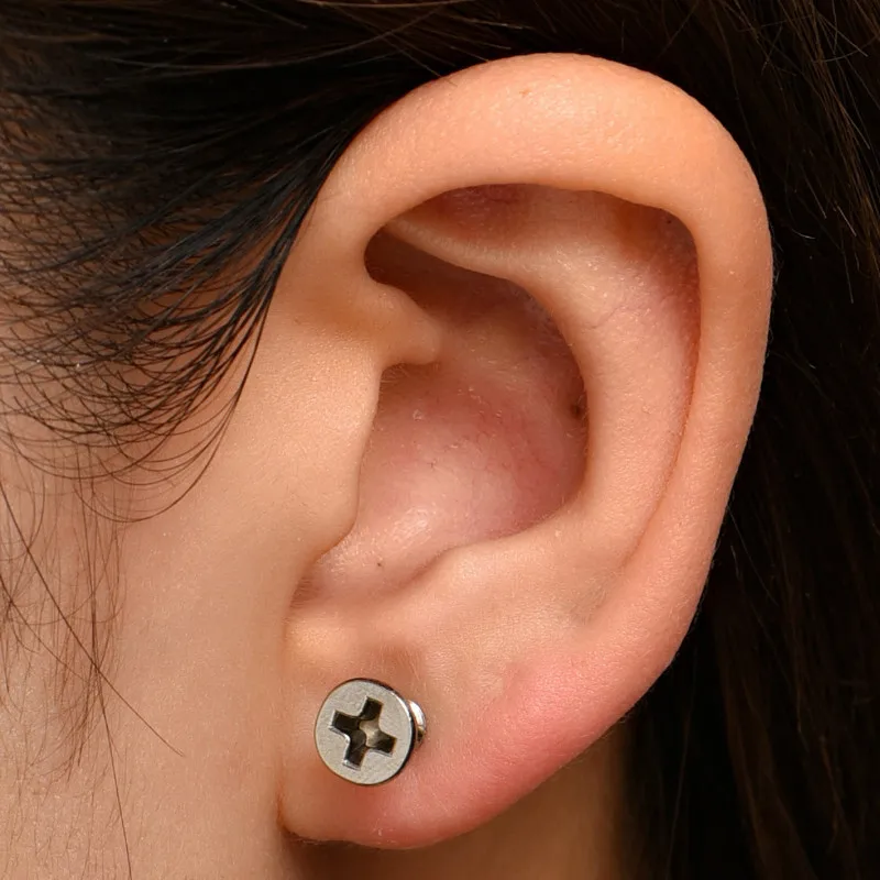 

Screw Stud Earrings New Simple Fashion Jewelry for Women