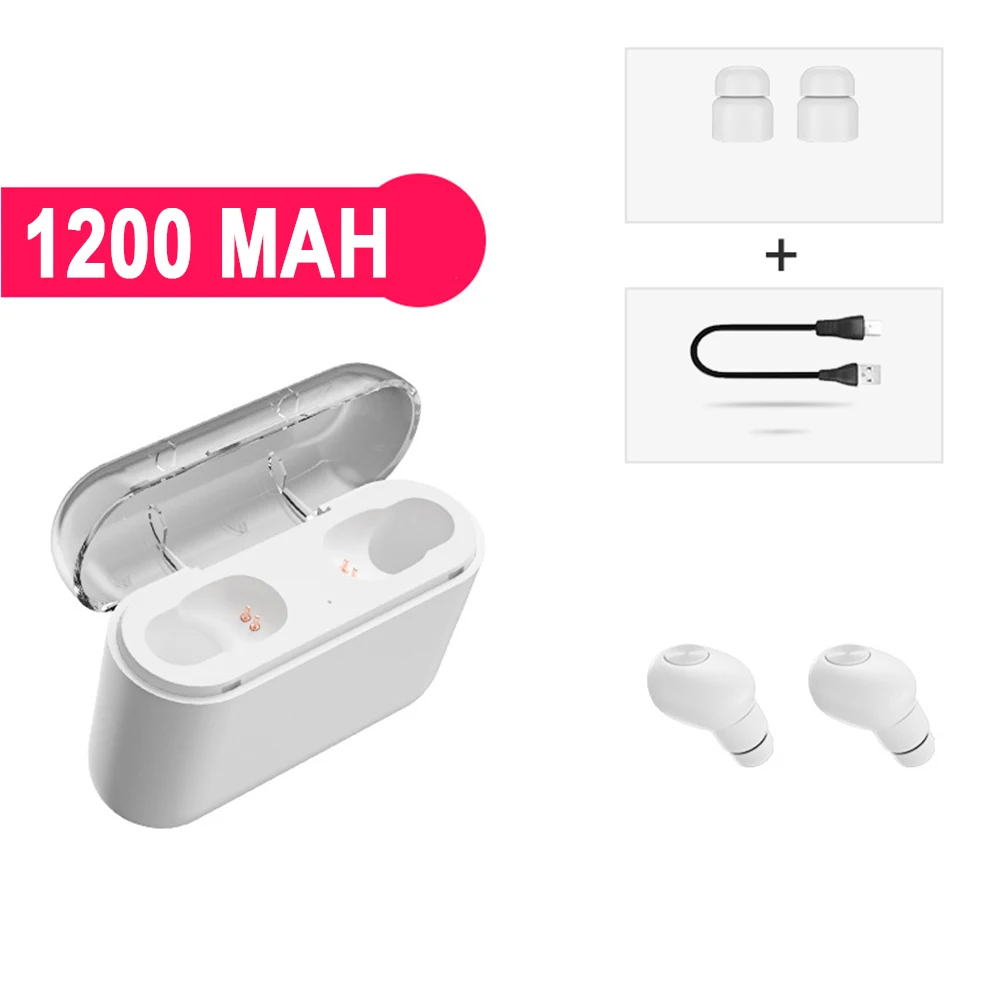 White BL1 беспроводной Bluetooth 5,0 движение 1200 мАч гарнитура с микрофоном стерео музыка спортивные наушники для iOS Android телефонов - Цвет: White