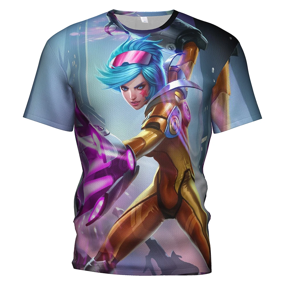 League Of Legend Games 3d Футболка с принтом для мужчин/wo мужчин Лига Легенд одежда Yasuo Jinx Ezreal