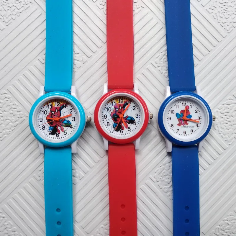 Dropshipping Spiderman Cartoon Baby Watch Kids Watches Children Rubber Quartz Boys Girls Gift Hour Reloj Montre Relogio | Наручные часы