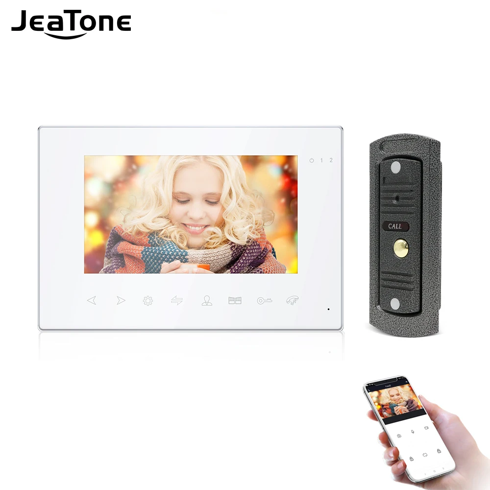 Jeatone Tuya Wifi Video Intercom for Home Video DoorBell Phone Support Remote Phone Control Tuya Intercom In private House