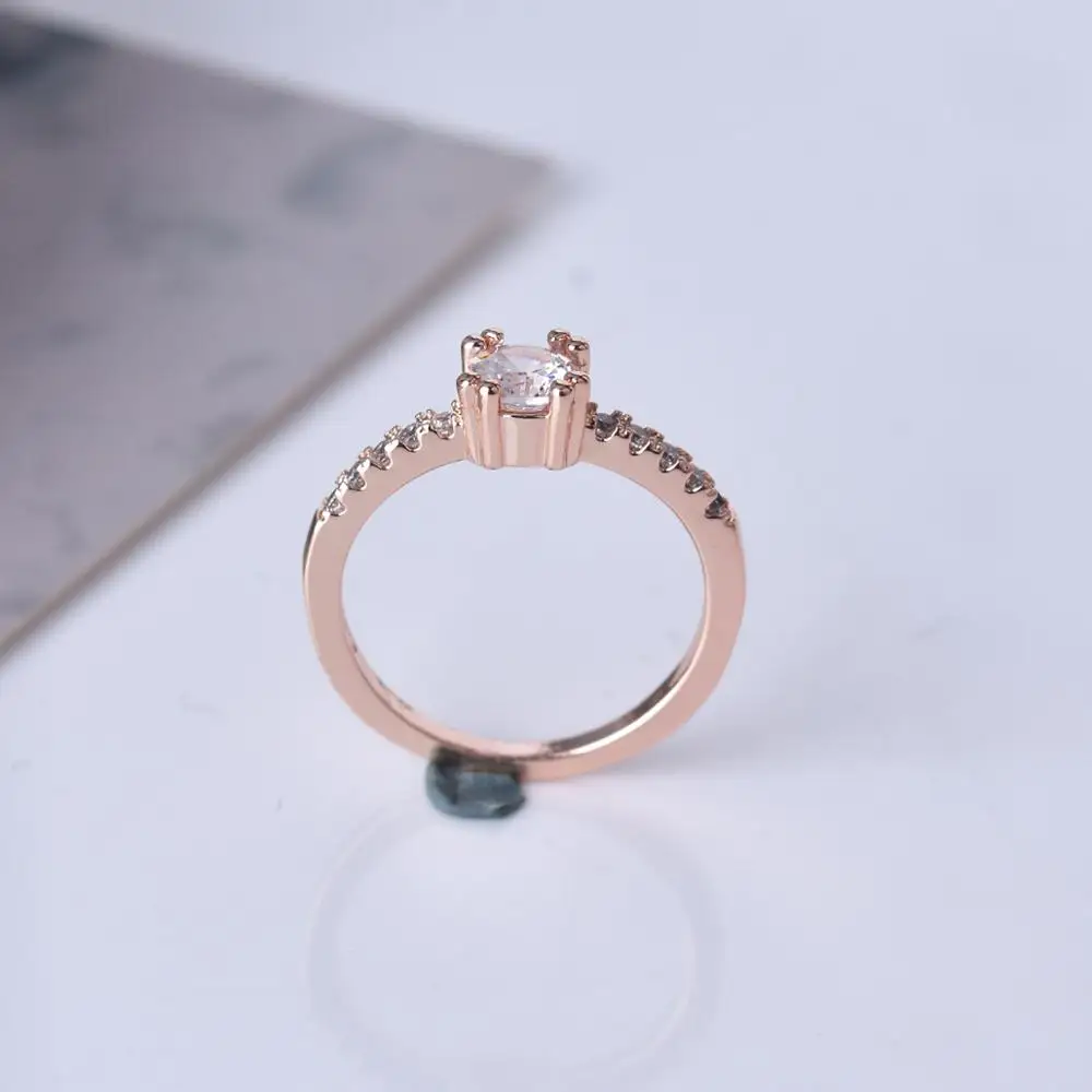 Роскошное простое циркониевое кольцо MENGYI женское свадебное украшение для