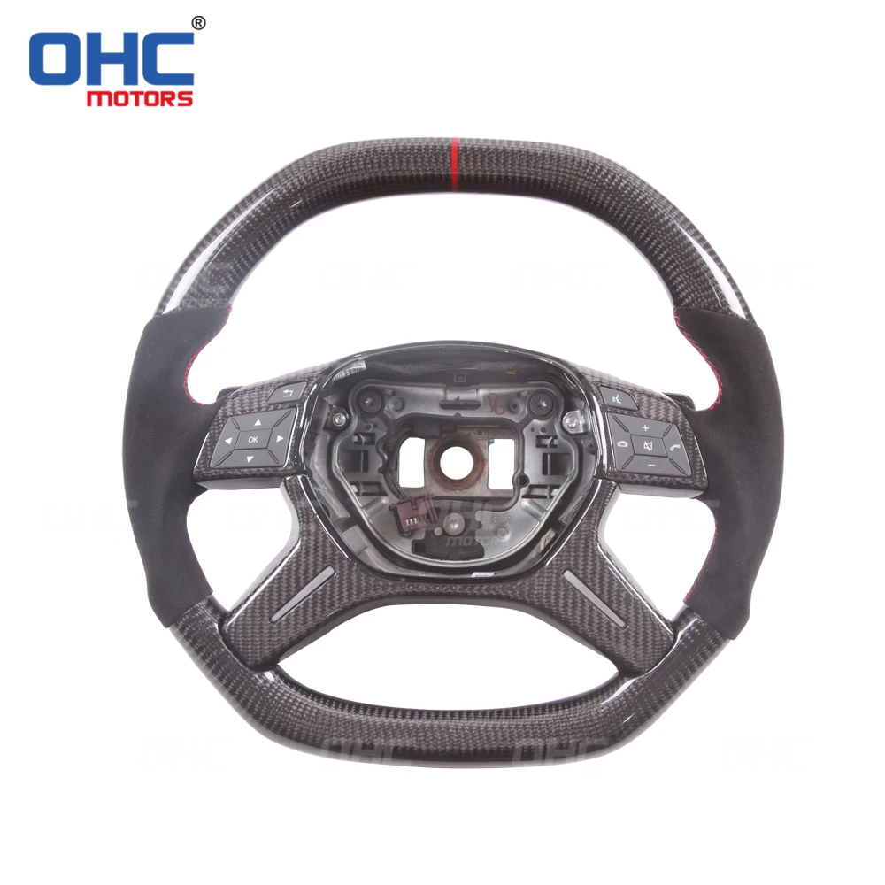 

Рулевое колесо из 100% натурального углеродного волокна, совместимое с Mercedes Benz W204,S204 W212,V212,S212 W463 C E G class