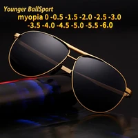2021 hot new oval polarized men sunglasses with degree car driving finished nearsighted eyeglasses fishing myopia 0 5 to 6 0