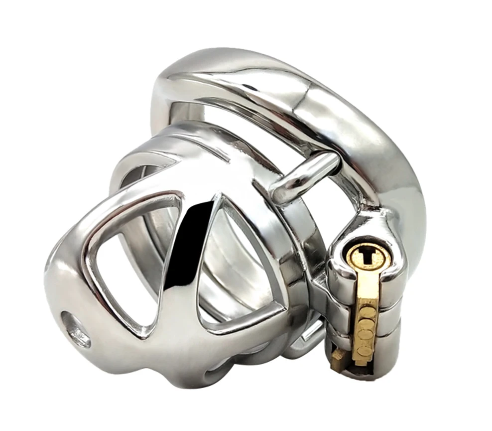 Мужская клетка верности FAAK из нержавеющей стали с кольцом против линяния