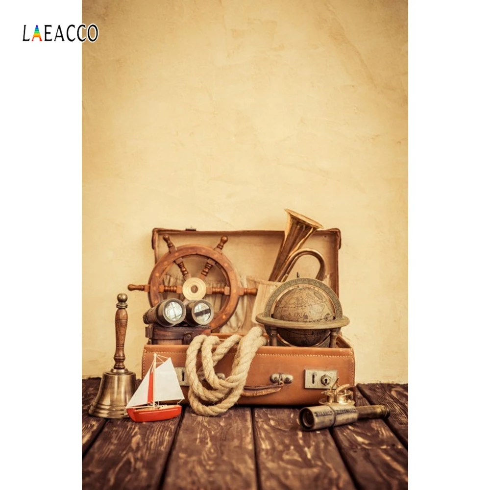 Пиратский день рождения фон для фотографии палуба судна карта мира вечерние