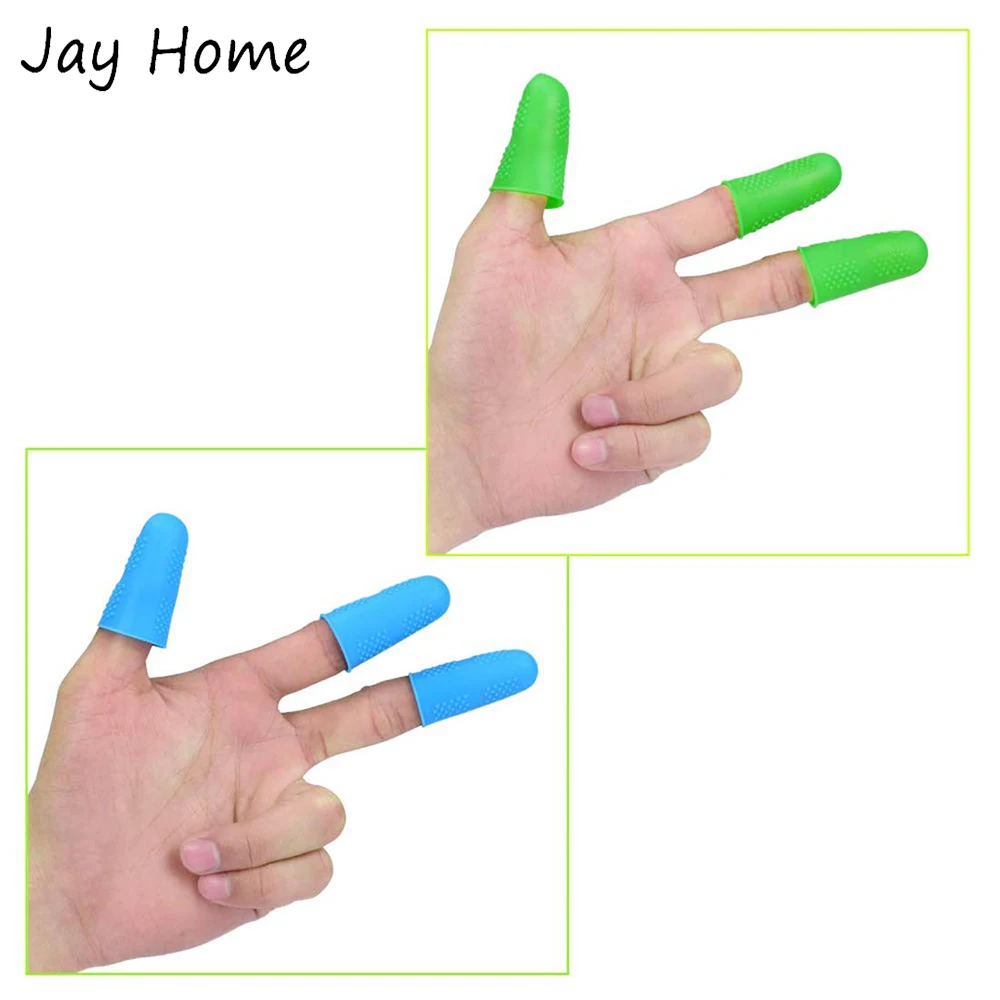 3/5Pcs Silicone Finger Protectors Covers Caps for Scrapbooking Sewing DIY Crafts Ironing Embroidery Needlework Thimble | Дом и сад
