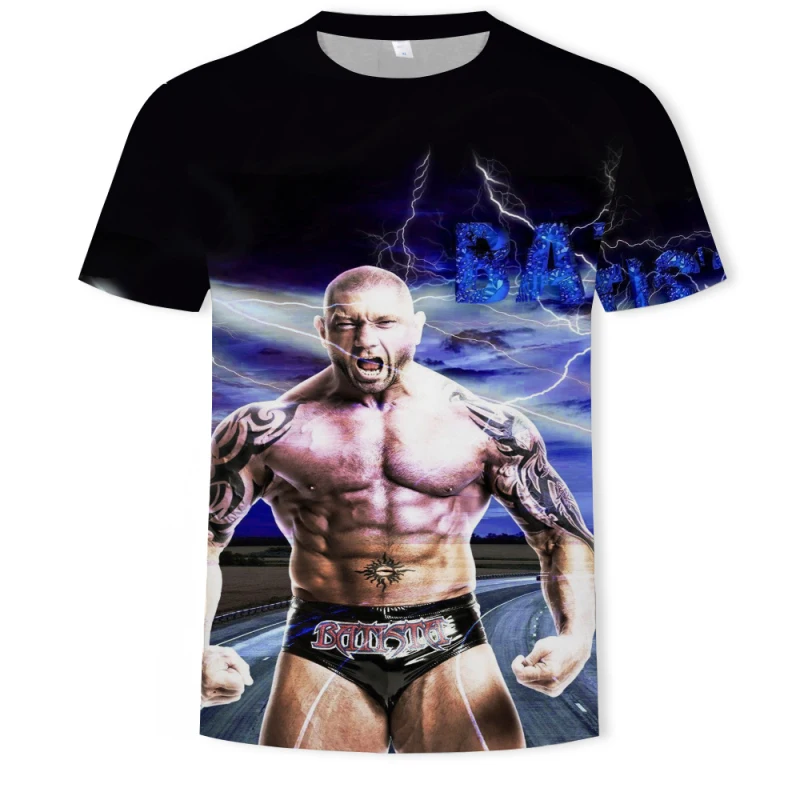 Летняя американская профессиональная футболка для борьбы с коротким рукавом