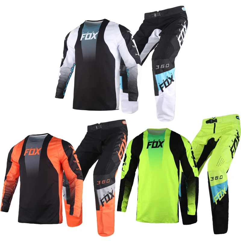 

180/360 Trice Lux Skew Merz Riet Mirer Peril Gear Set Motocross Racing Jersey Pants Combo MX MTB Bike Cycling Kits Offroad Suit