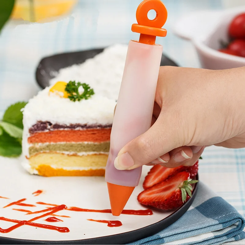 ERMAKOVA Durable Silicone Decorating Pen Chocolate Writing Cake Icing Tool | Дом и сад