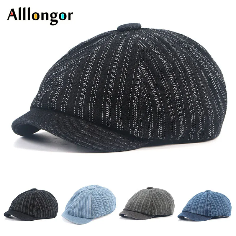 

Джинсовый берет унисекс в стиле ретро для мужчин и женщин