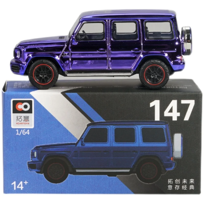 

Alloy Model Toy Car 1/64 Scale Off-road Vehicle Suv Car G63 Dazzling Blue No. 147 Collection Gift