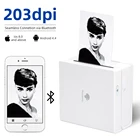 Переносной карманный мини-принтер Phomemo M02, HD, 203DPI, мобильный, BT, беспроводная печать этикеток для фотографирования, термопринтер для Android и IOS