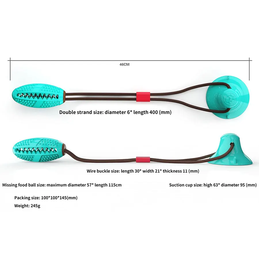 Dogs Toy Suction Cup Tug Silicon Dog chew toys Tooth Cleaning Toothbrush puppy interaction Feeding Pet Supplies | Дом и сад