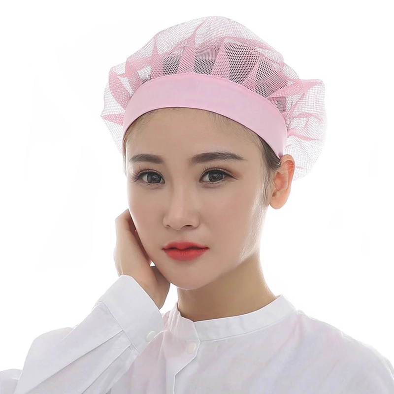 

Kitchen Chef Hat Cook Cooking Hygienic Cap Food Cap Baking Breathable smoke-proof Dust Men And Women Work Hat Breathable Mesh
