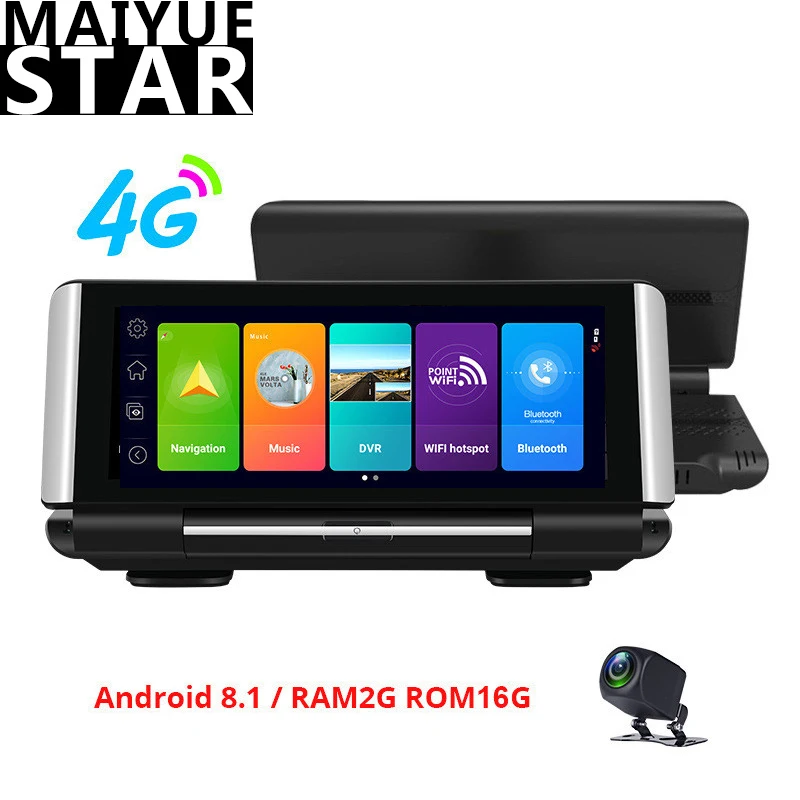 1080p Dual Lens Gps Navigation Wifi Adas Video Recorder