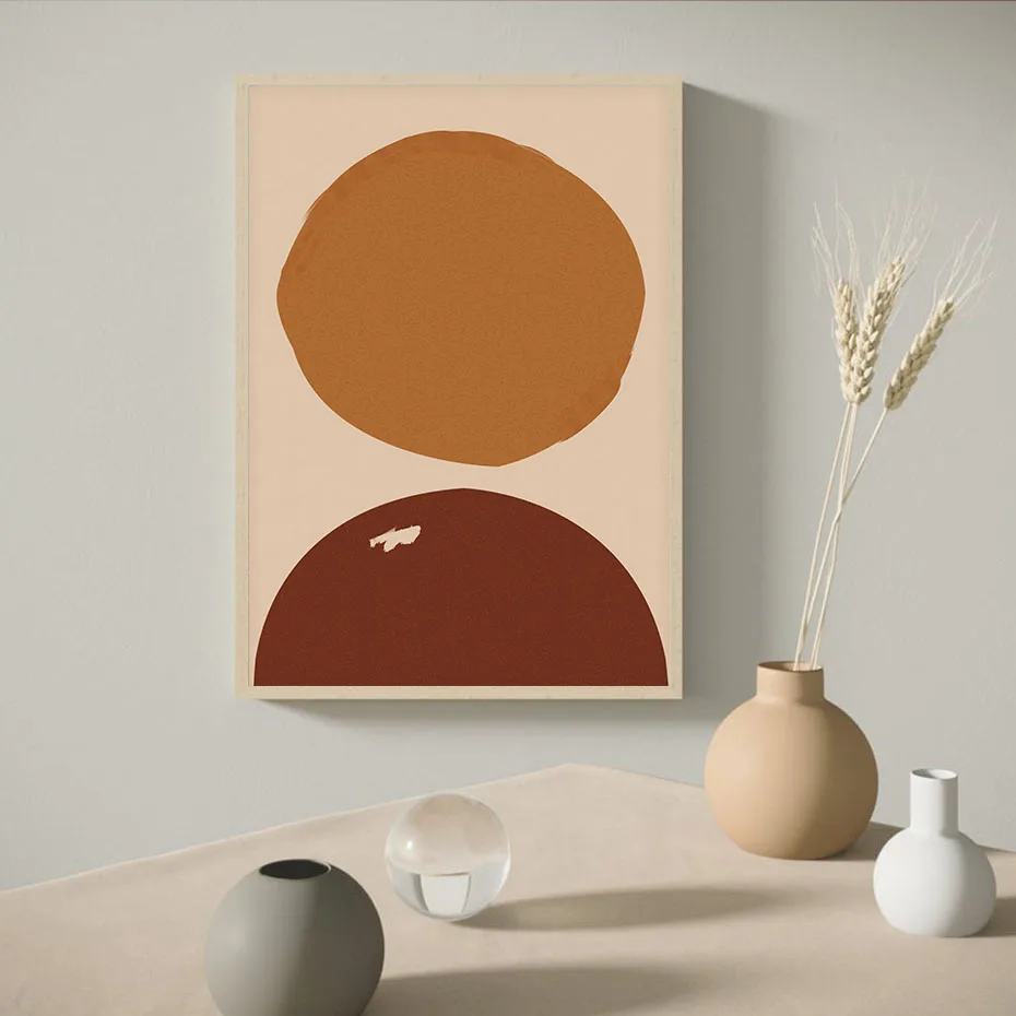 Модная Минималистичная абстрактная Настенная картина в богемном стиле