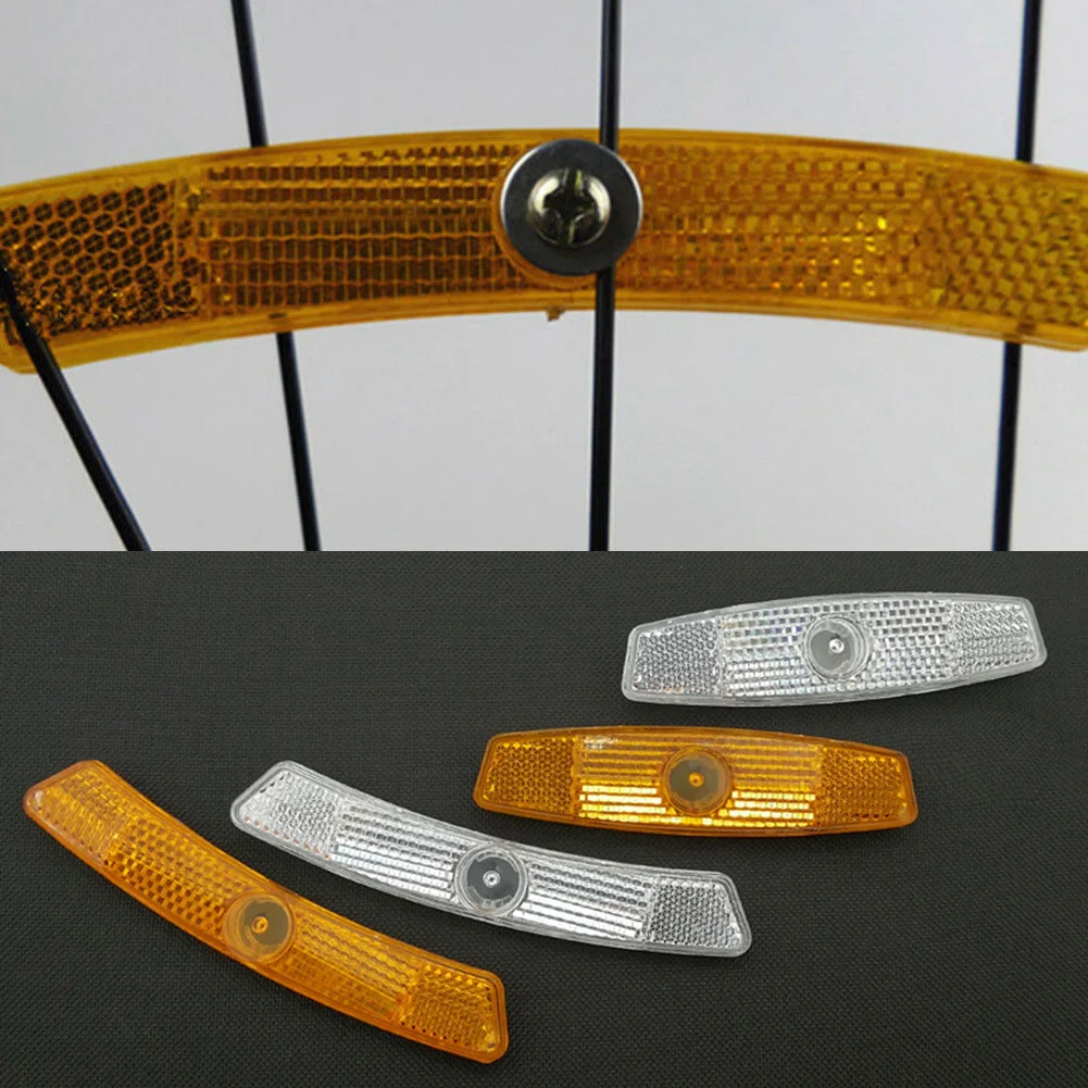 

2pcs Plastic Rim Wire Wheel Bicycle Reflectors Safety NEW Steel Wire Reflective 125mm Bike Tool High Quality