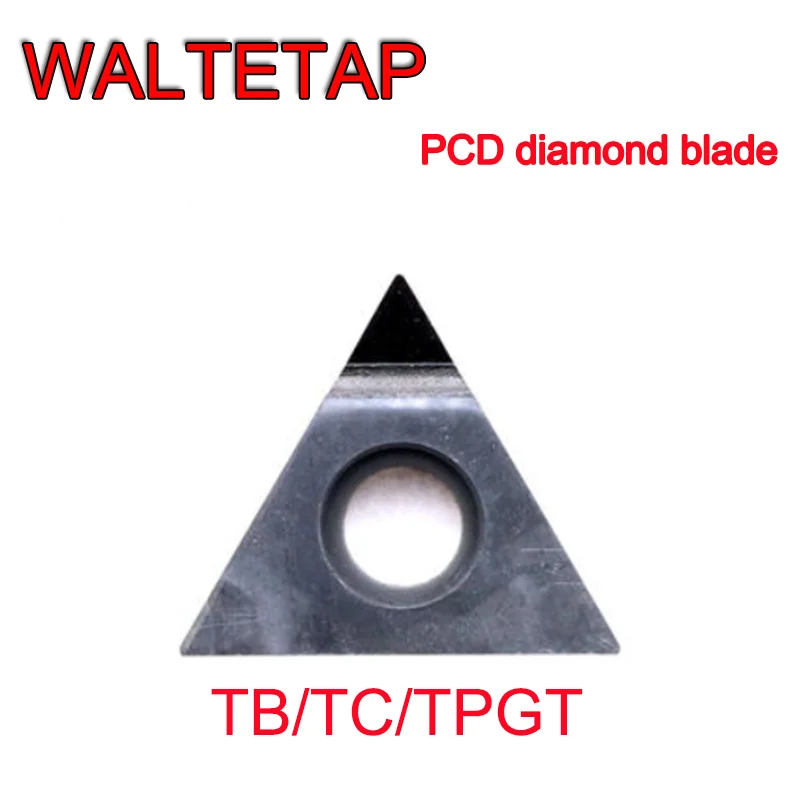 WALTETAP Diamond TCGT TPGT 110304, токарный станок из меди, алюминия, пластика, обработка с высокой отделкой, PCD, алмазные искусственные частицы