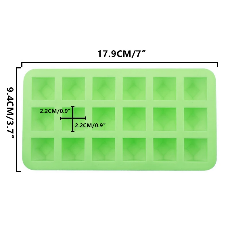 

18 Girds Diamond Silicone Chocolate Mold Silicone Jelly Soap Mold Diy Cake Mould Fondant Sugarcraft Mould Baking Mold