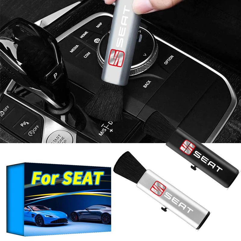

1Pcs Retractable Car Dust Remover Air Vent Cleaning Brush Cleaner For Seat Ibiza 6K 6J 6l Fr Ateca Altea xl leon Alhambra Goods
