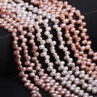 natural freshwater pearl oblique hole 37 loose beads for jewelry making diy bracelet earrings necklace accessory