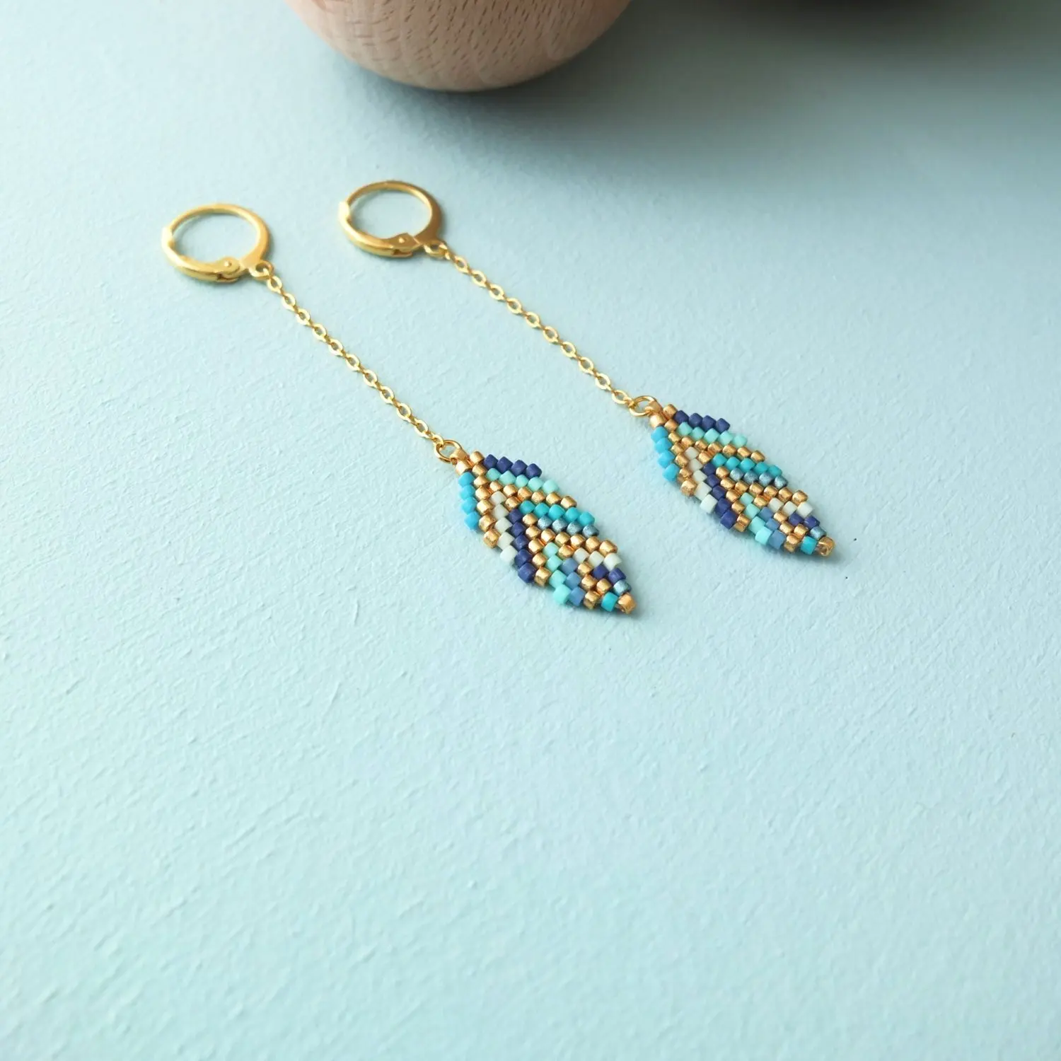 Go2boho серьги для женщин MIYUKI массивные серьги Femme Pendientes Mujer Moda подарок Богемия ручной работы Сделай Сам перо ювелирные изделия