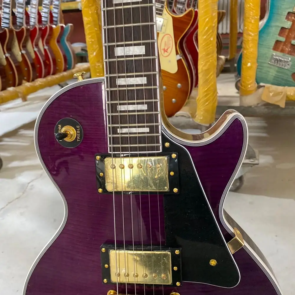 

Hot sale Chinese Factory Electric Guitar gold hardware custom electric guitar