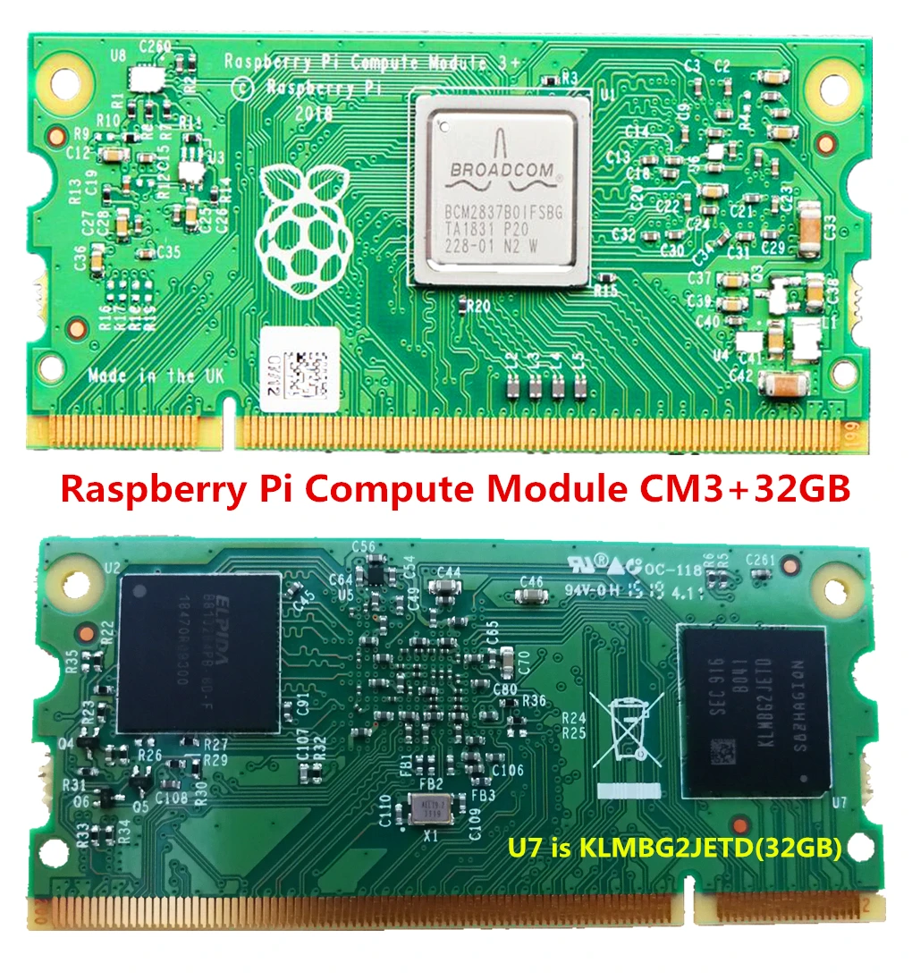 Компьютер с одной платой компьютерный модуль Raspberry Pi 3 + BCM2837B0 SoC см3 L 8 Гб 16 ГБ 32