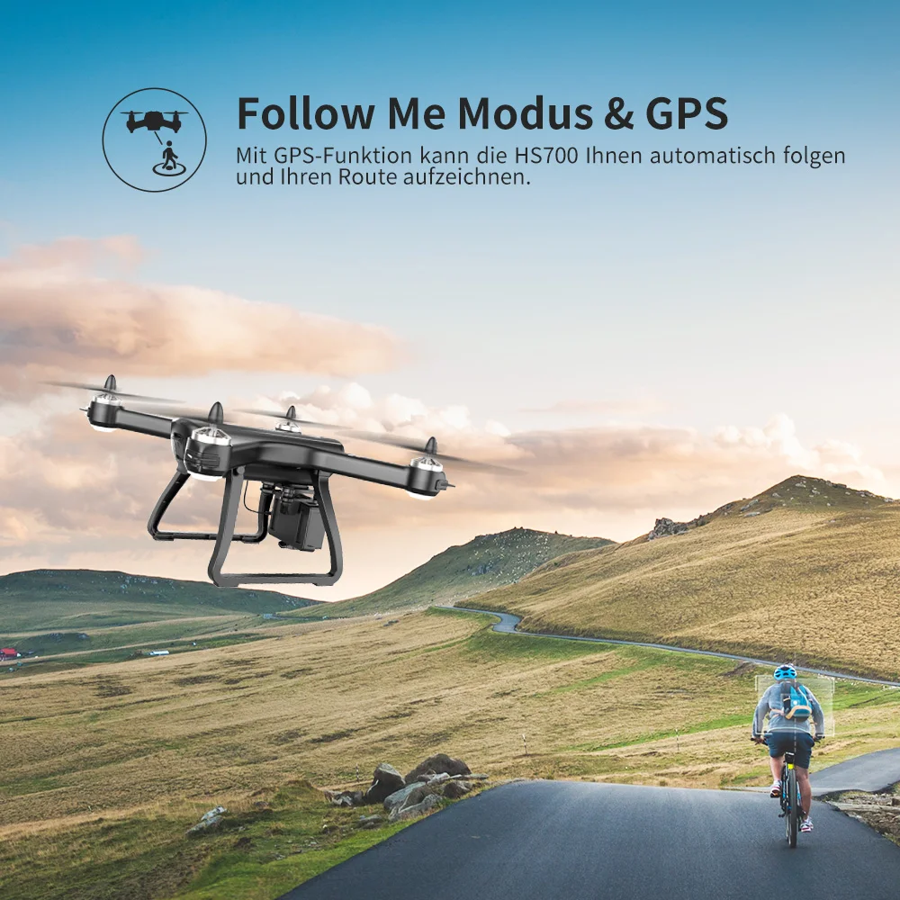 Holy Stone HS700 gps Дрон 5G 1080P камера 1000 метров бесщеточный Дрон профессиональный мотор wifi FPV gps селфи Квадрокоптер