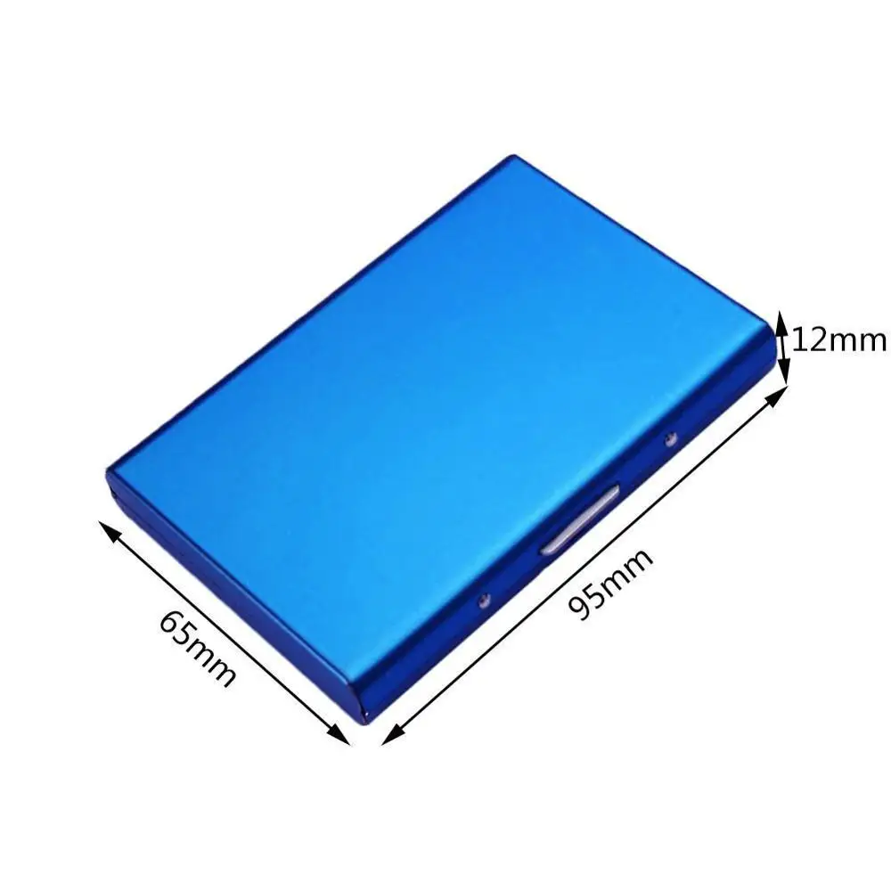 1 шт. повседневный чехол для визиток из нержавеющей стали алюминиевый держатель