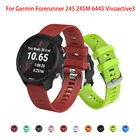 Vivoactive3 Correa 20 мм ремешок для Garmin Vivoactive 4 3CAME мягкий силиконовый браслет для Forerunner 245 245M 645