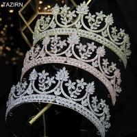 zircon big wedding tiaras bridal %d0%b4%d0%b8%d0%b0%d0%b4%d0%b5%d0%bc%d0%b0 star design engagement crowns cz party hair jewelry accessories headpieces for women