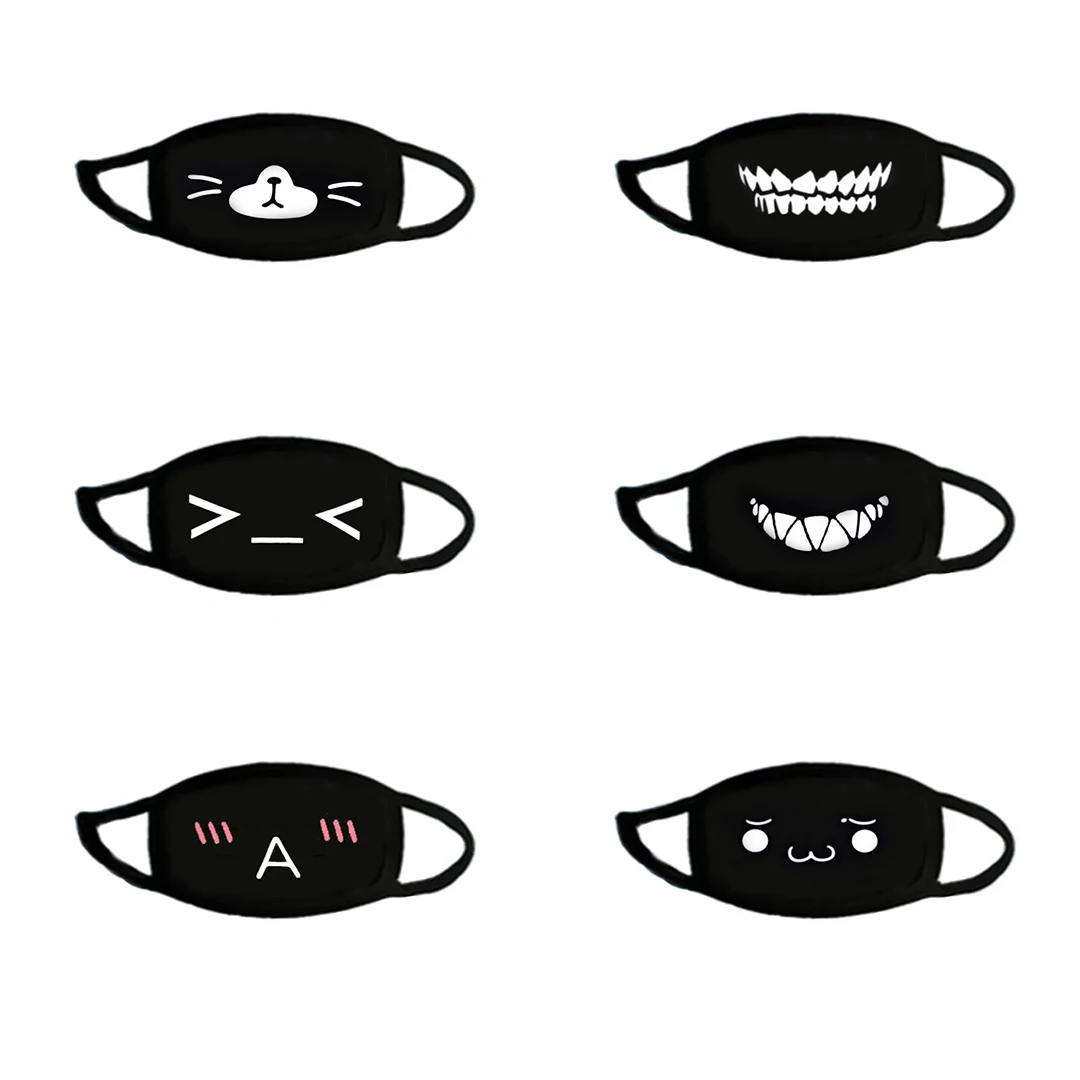 

Аниме Черный смешной и милый маска с выражением лица 51 ~ 73