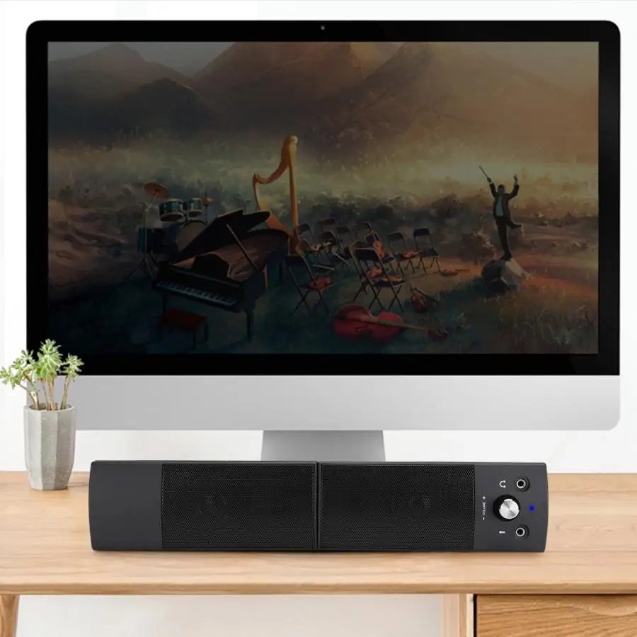 Мини Bluetooth Колонка SADA портативная Проводная колонка звуковая система 3D