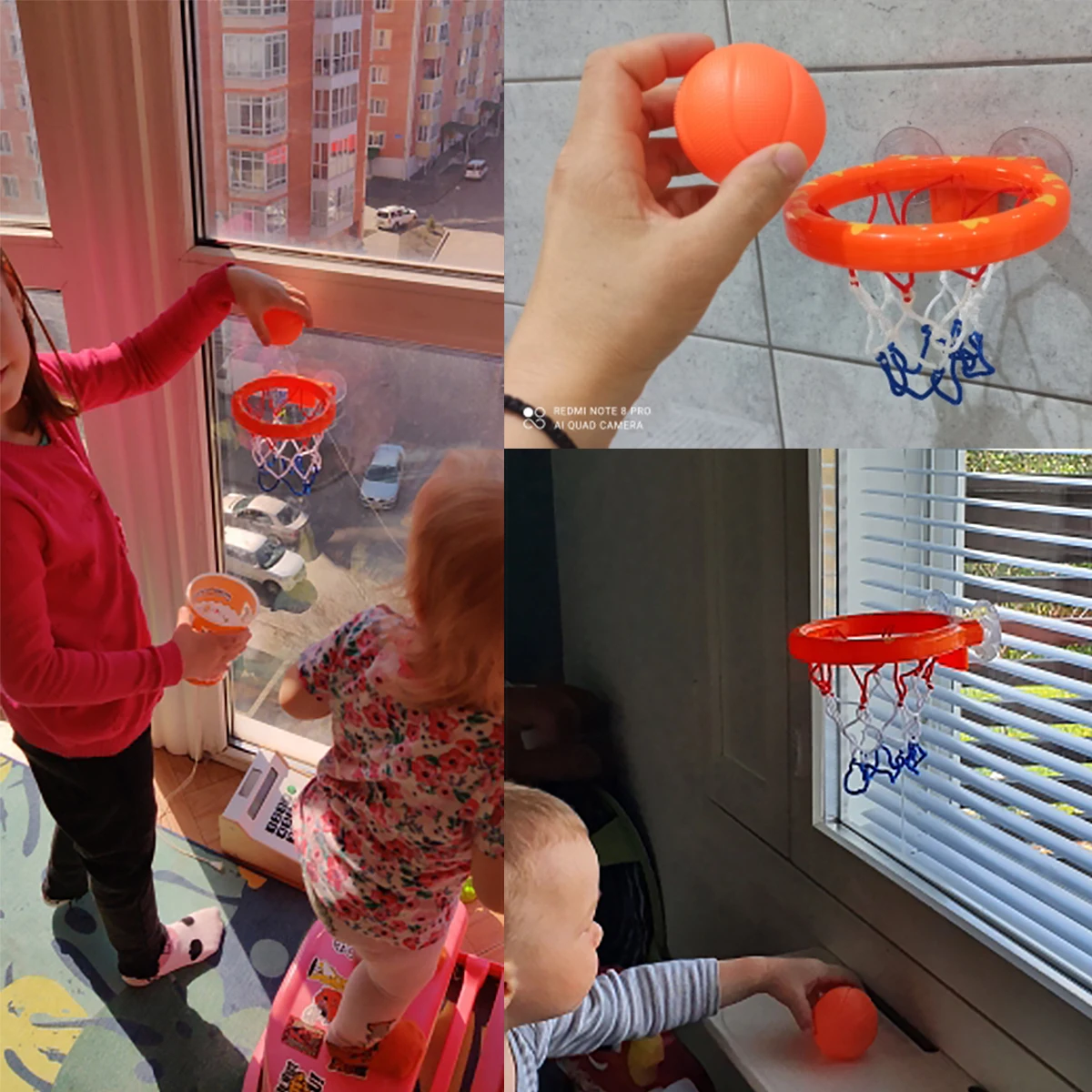 Баскетбольная игрушка обруч для ванной на присосках набор детей детская игра под