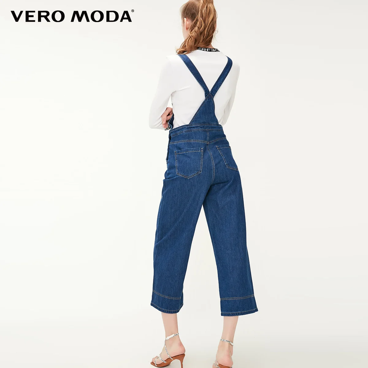 Vero Moda женские хлопковые широкие комбинезоны джинсы | 319164501