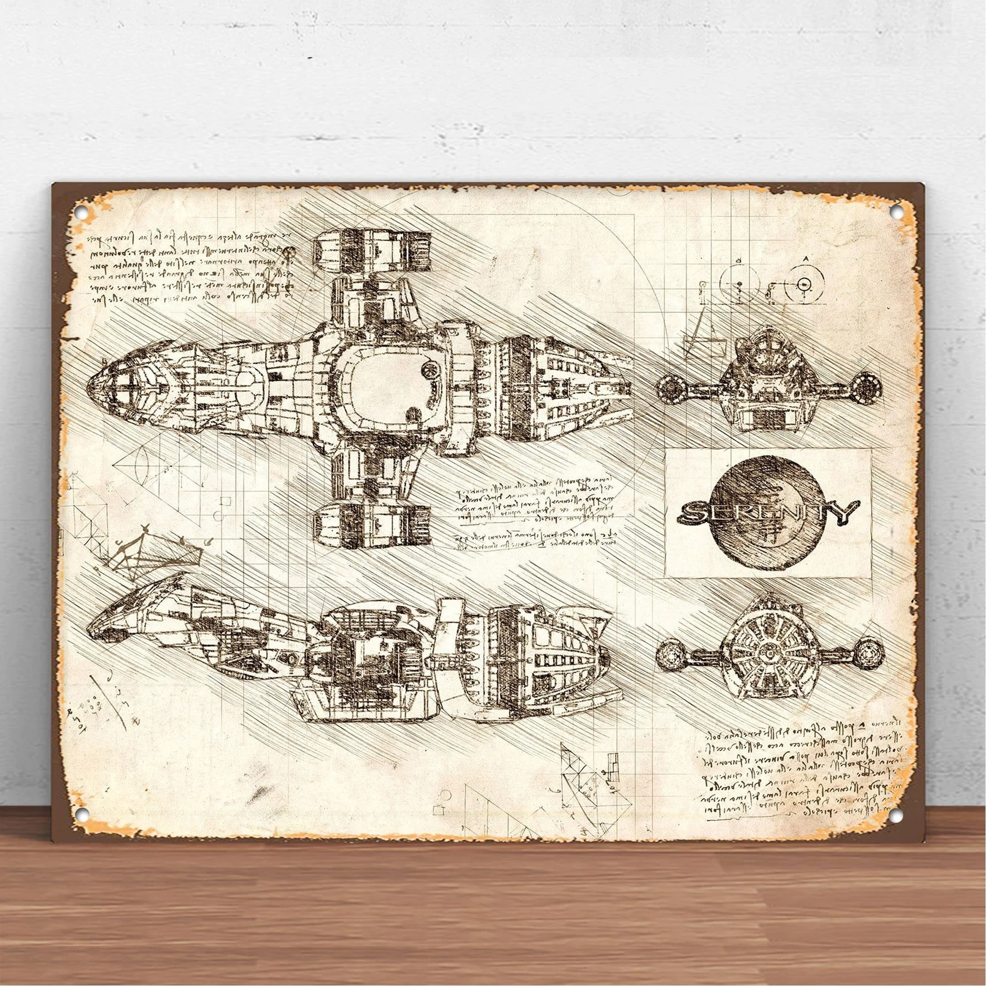 

Vintage Retro Serenity Firefly Patent Metal Tin Sign Metal Sign Wall Decor Fashion Art Decor Poster,Man Cave,Garage,Bar,Pub