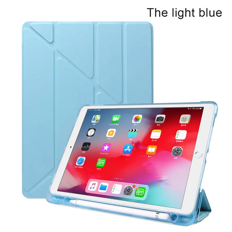 Силиконовый мягкий чехол для IPad 8th 7th 10 2 &quotпланшет защитный Подставка дюймов