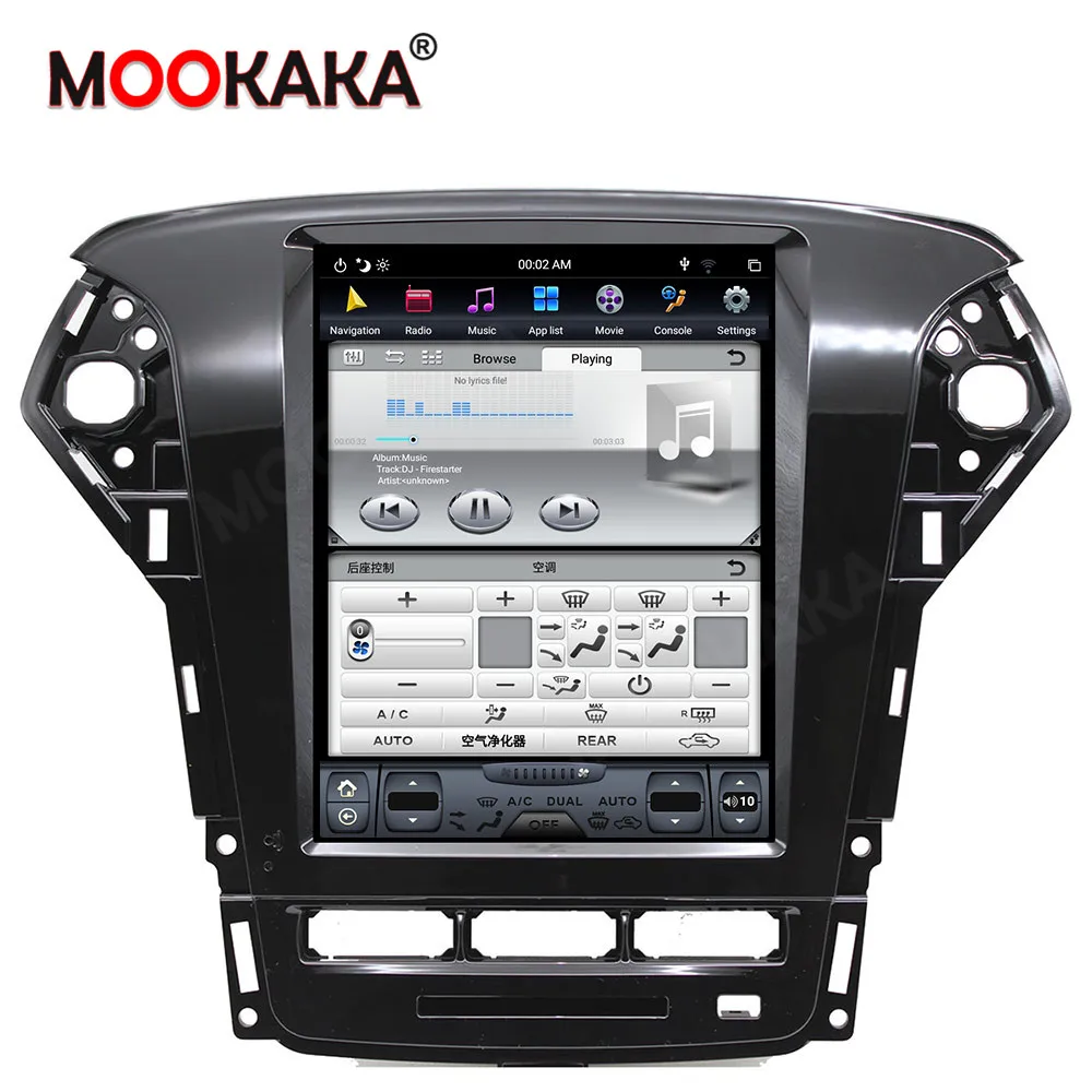 Carplay DSP Android 9 0 PX6 вертикальный Тесла радио Автомобильный мультимедийный плеер
